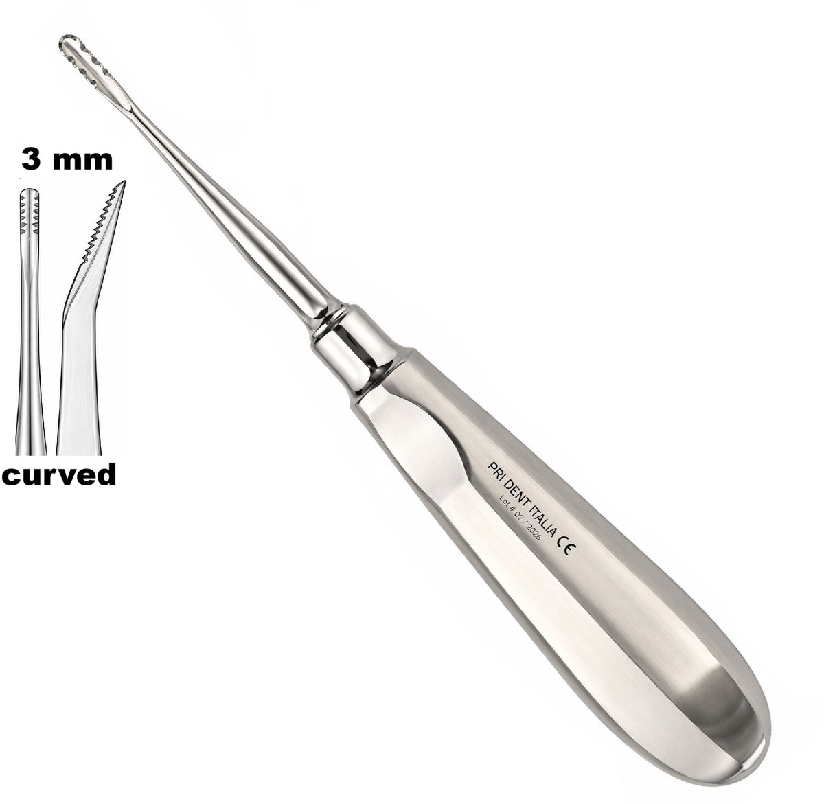 Lindo-Levian Root Elevator Curved 3mm cod 240