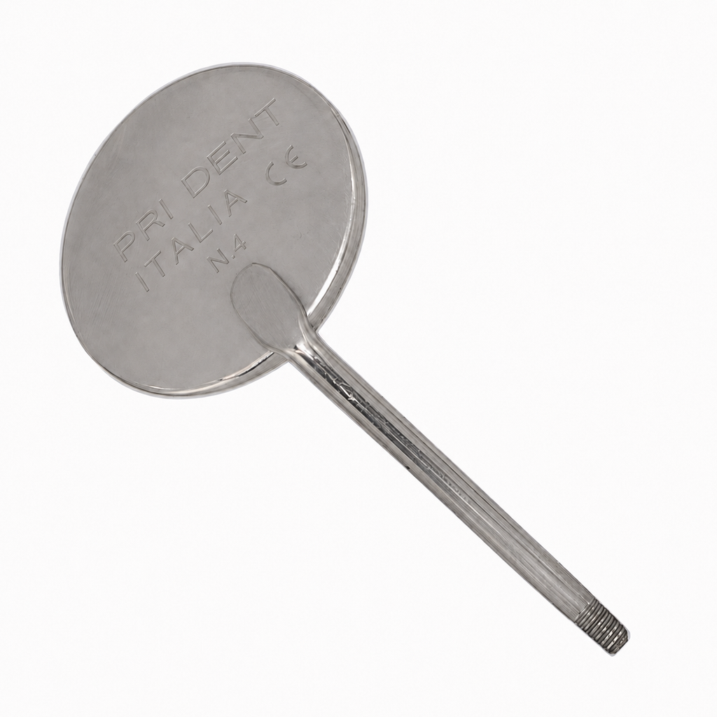Mouth Mirror N.4 Rhodium (Box of 12pcs) code 375