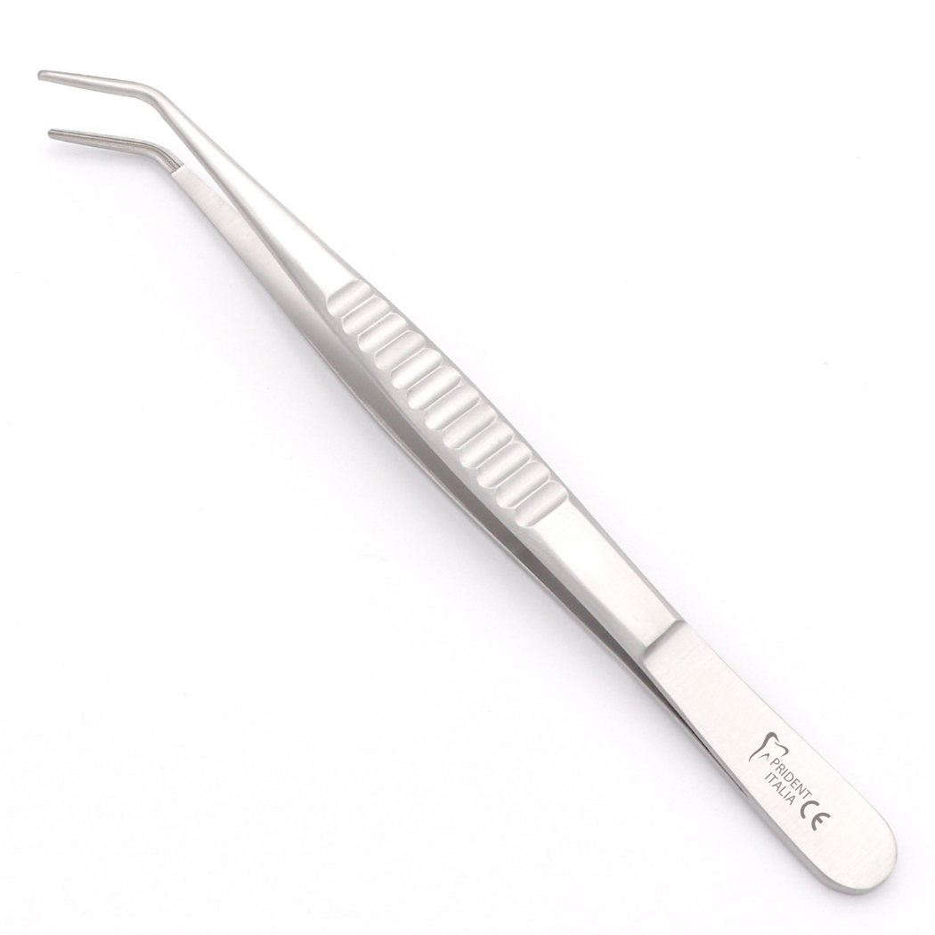 DeBakey Tissue Plier Cvd. TC Multiple Teeth Flat hdl 1.5mm 16cm
