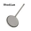 Mouth Mirror N.5 Rhodium (Box of 12pcs) code 376