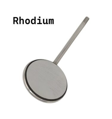 Mouth Mirror N.5 Rhodium (Box of 12pcs) code 376